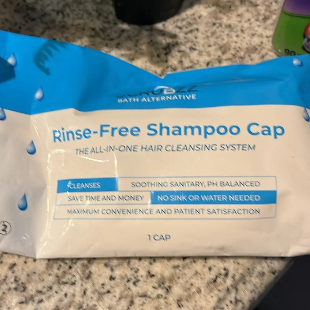 Shampoo Caps pack of 6. used for handicapped or elderly patients .